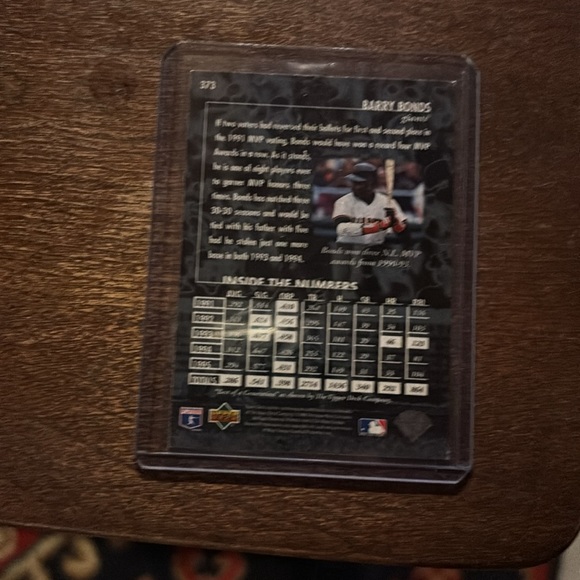 BARRY BONDS 1996 UPPER DECK #373" BEST OF A GENERATION " 🔥 FOIL GEM MT - Picture 3 of 3